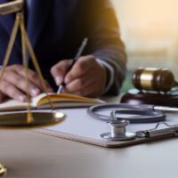 Law gavel stethoscope Health care business rules Law gavel stethoscope Health care business rules