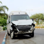 LCV (Light Commercial Vehicle) after a road car accident