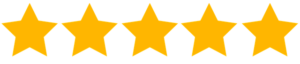 Gold stars, representing attorney client reviews on how Burke, Schultz, Harman & Jenkinson personal injury lawyers help. 